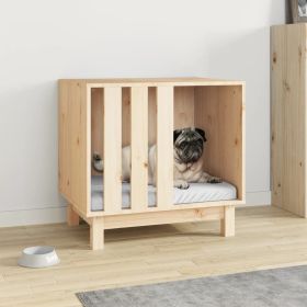 Dog House Natural Wood Solid Pine Wood Medium Durable Dog House