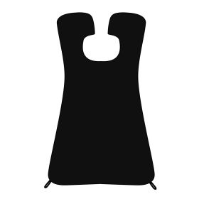 Facial Hair Beard Catcher Cape Beard Shave Apron Beard Whiskers Shaving Apron Cape Facial Hair Trimmings Sink Bib w/ 2 Suction Cups (Color: Black, size: One size)